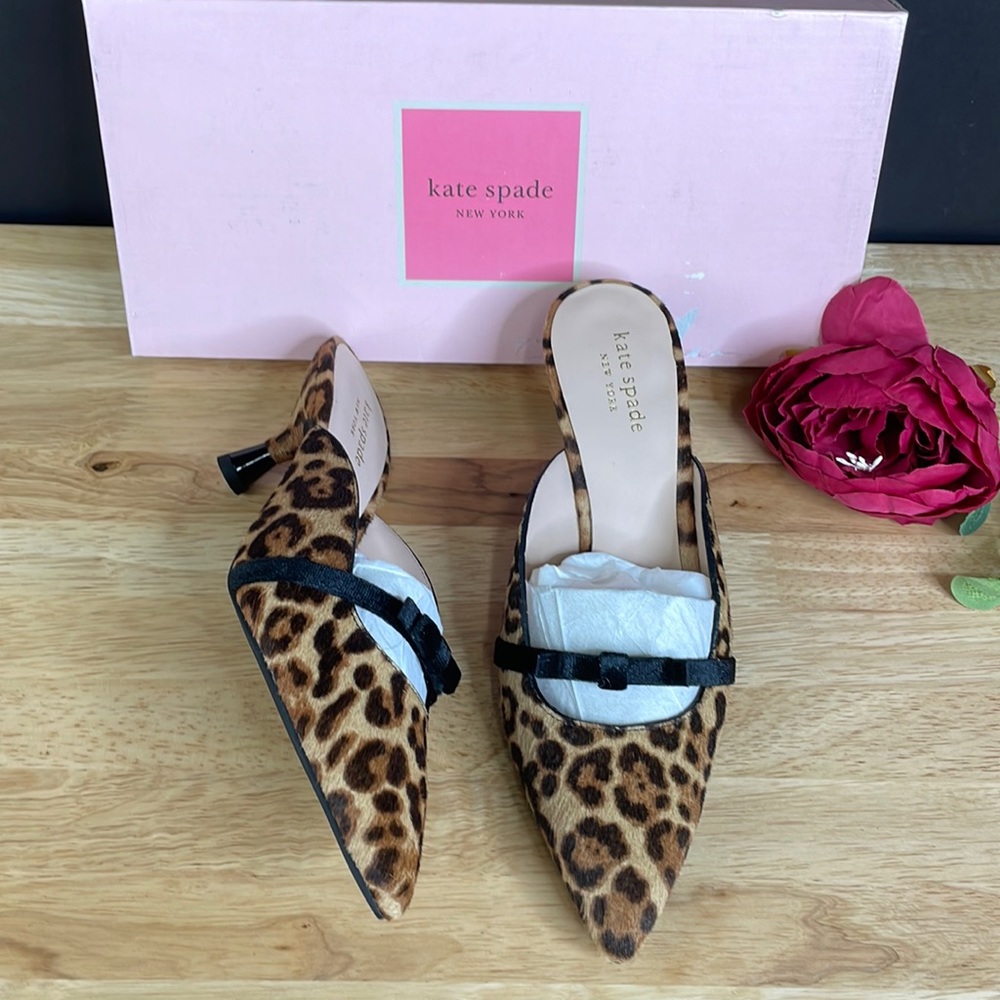 Kate Spade New York Leopard Print Carnation Pumps Size 6.5